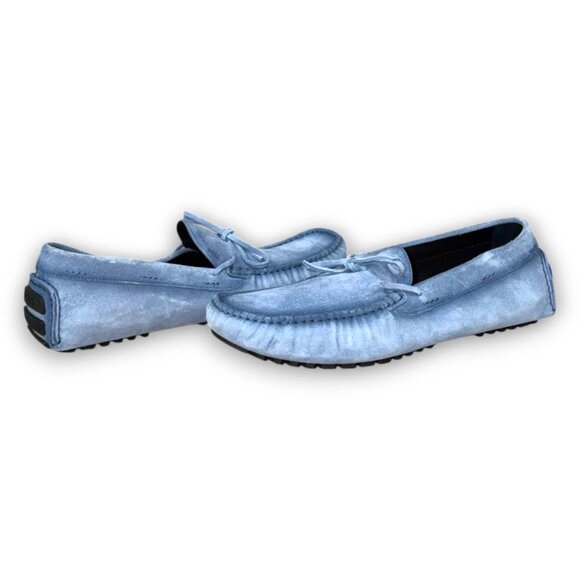 BOSS Driver Moccasin Men's Blue Genuine Leather Loafers US 10 (EU 43) MSRP $299 - Picture 4 of 4